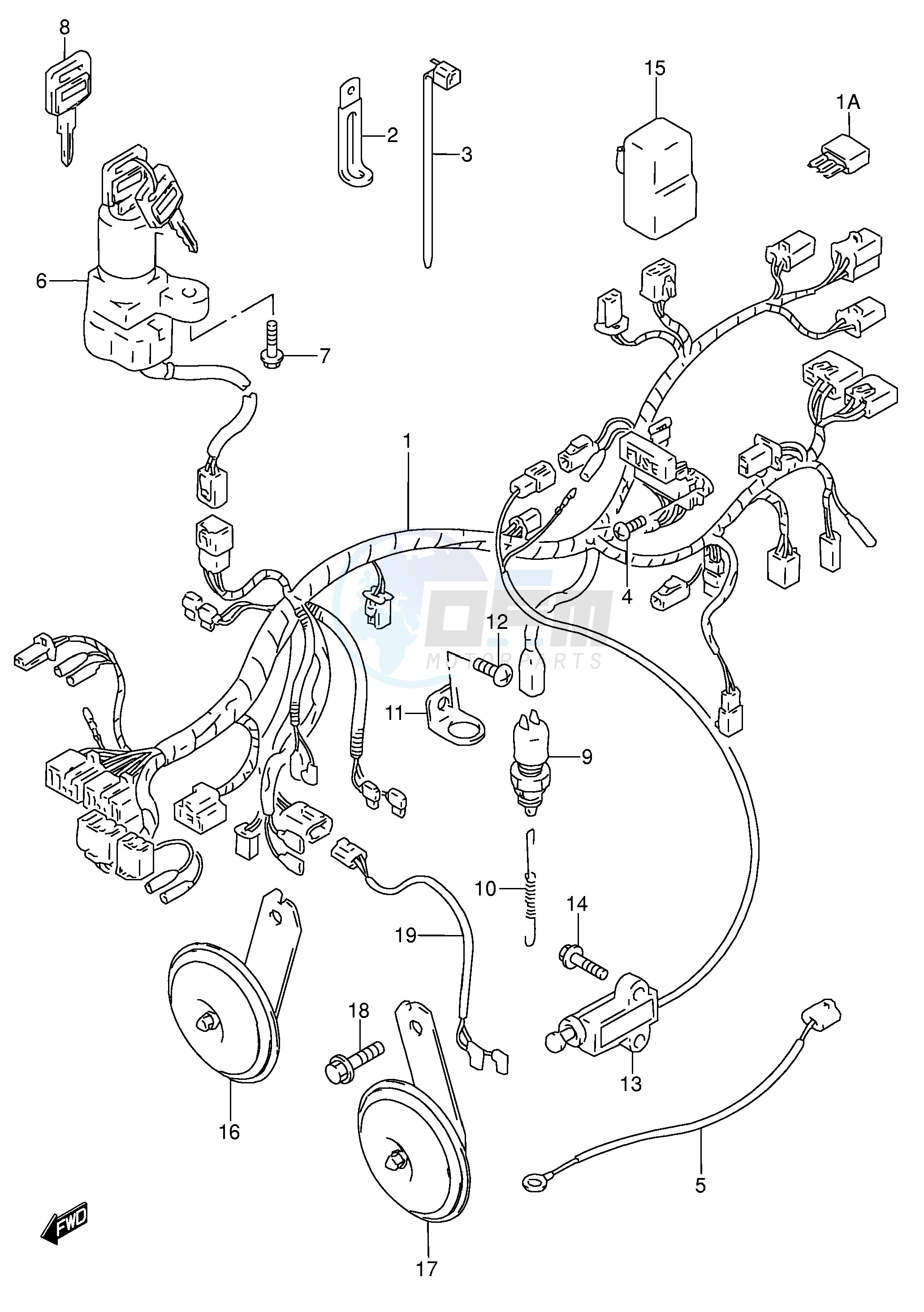 WIRING HARNESS (MODEL P R) image