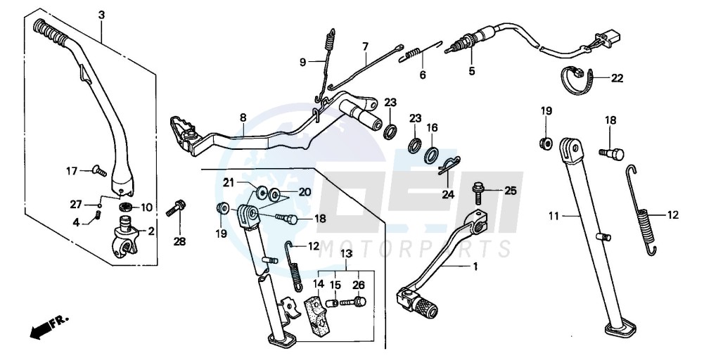 PEDAL/KICK STARTER ARM image