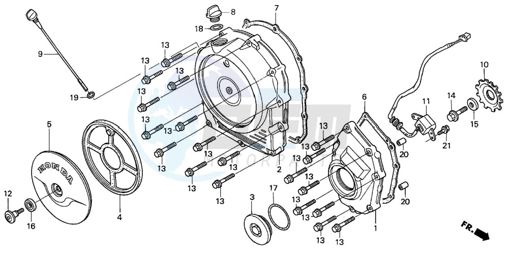 RIGHT CRANKCASE COVER image