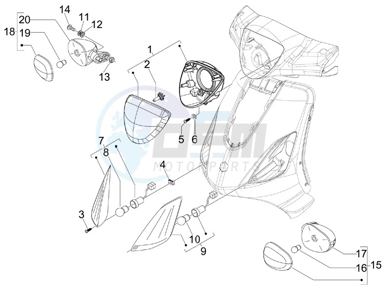 Head lamp - Turn signal lamps image