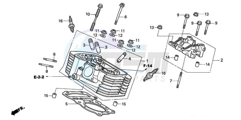 REAR CYLINDER HEAD image