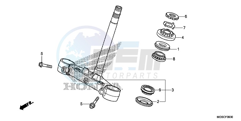 STEERING STEM blueprint