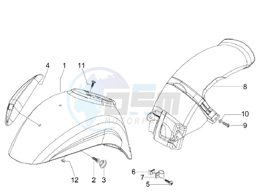 Wheel housing - Mudguard blueprint