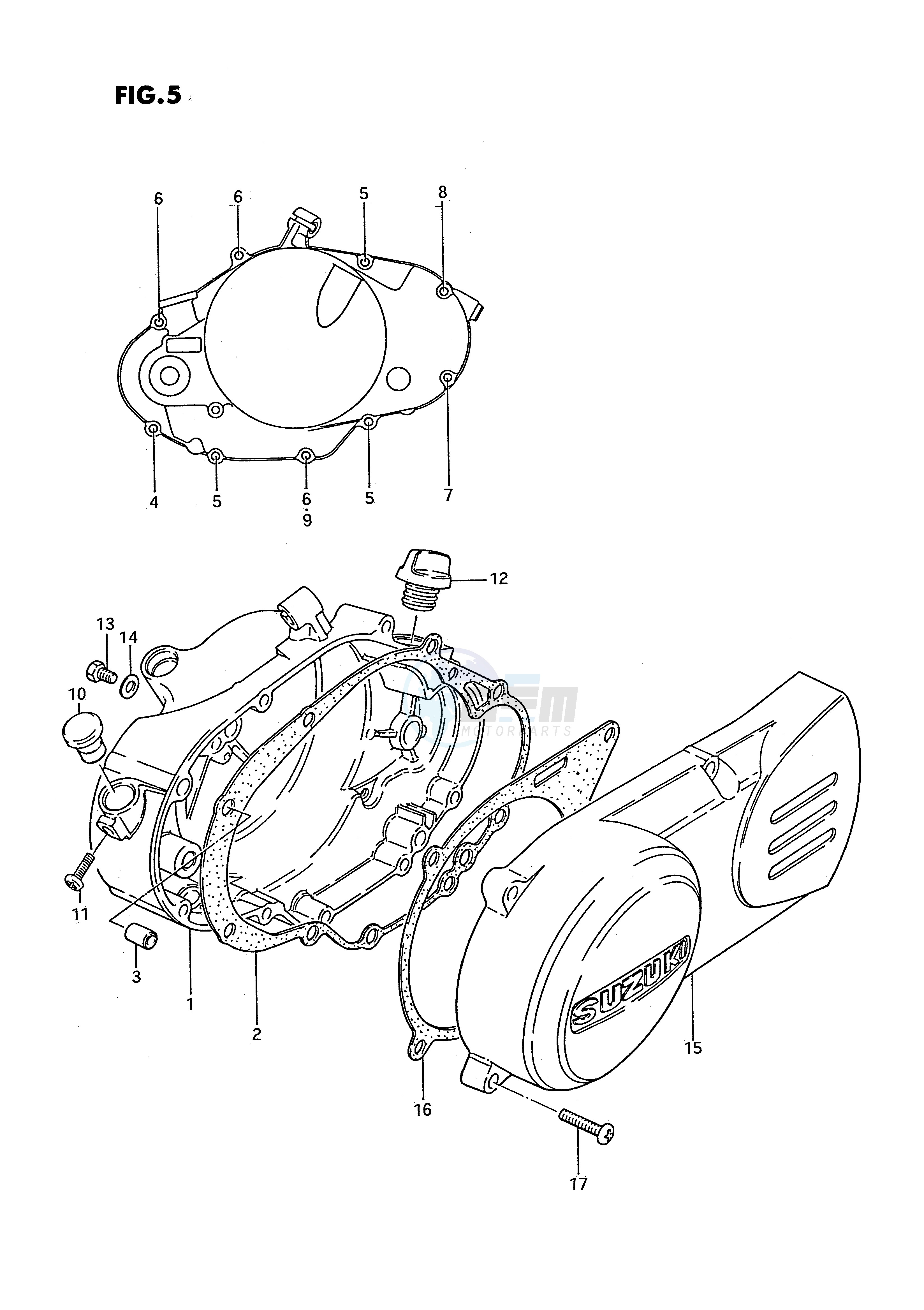 CRANKCASE COVER (E43) image