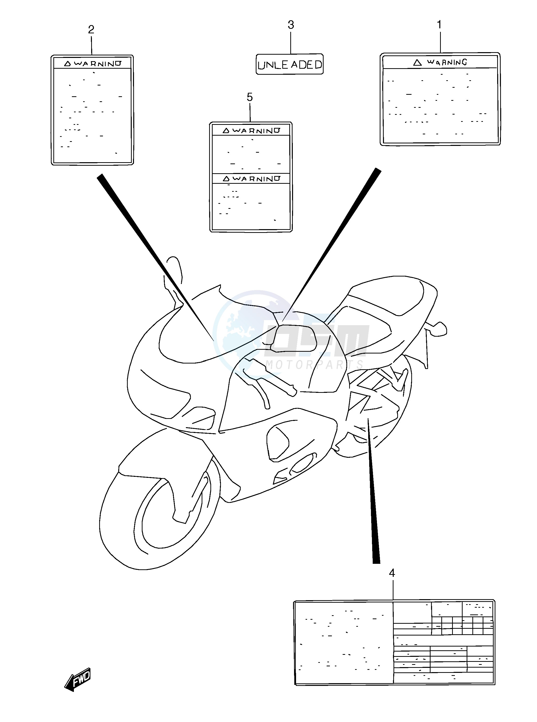 LABEL (MODEL V W X) blueprint