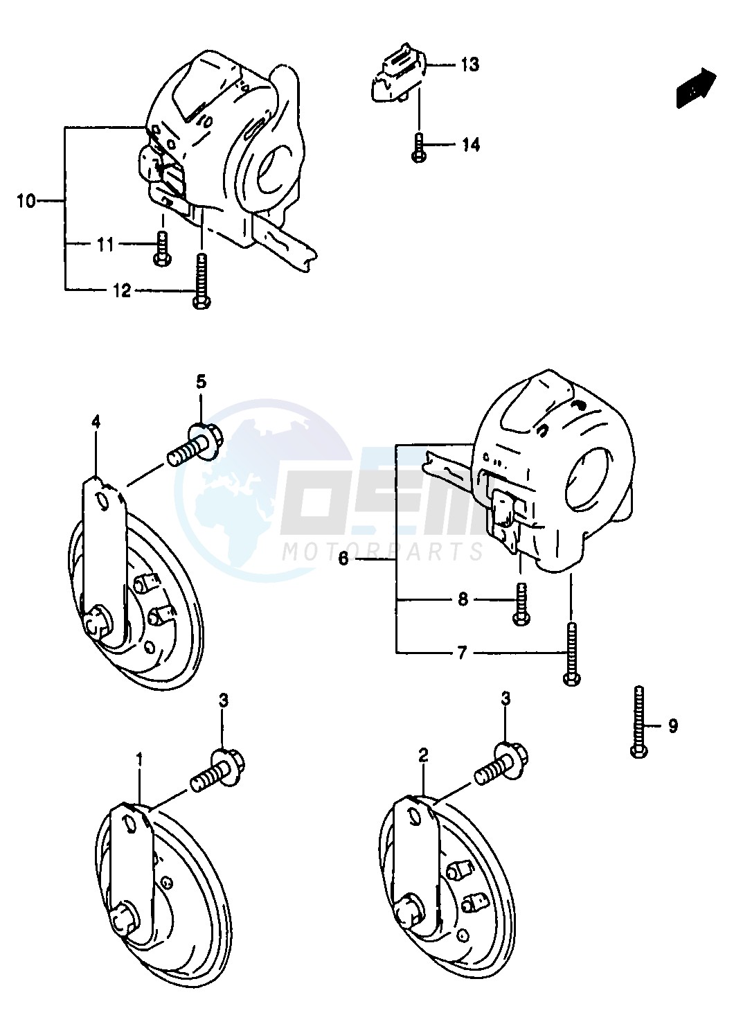 HORN HANDLE SWITCH image