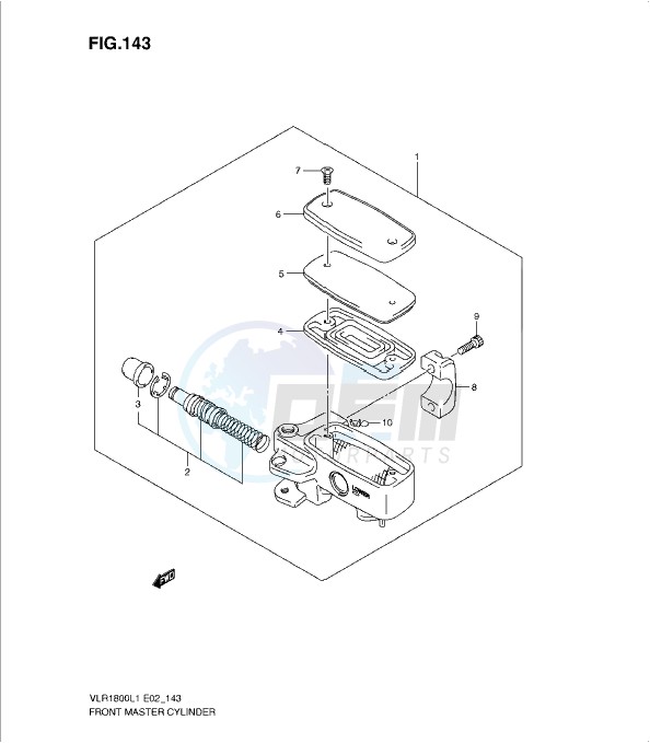 FRONT MASTER CYLINDER image