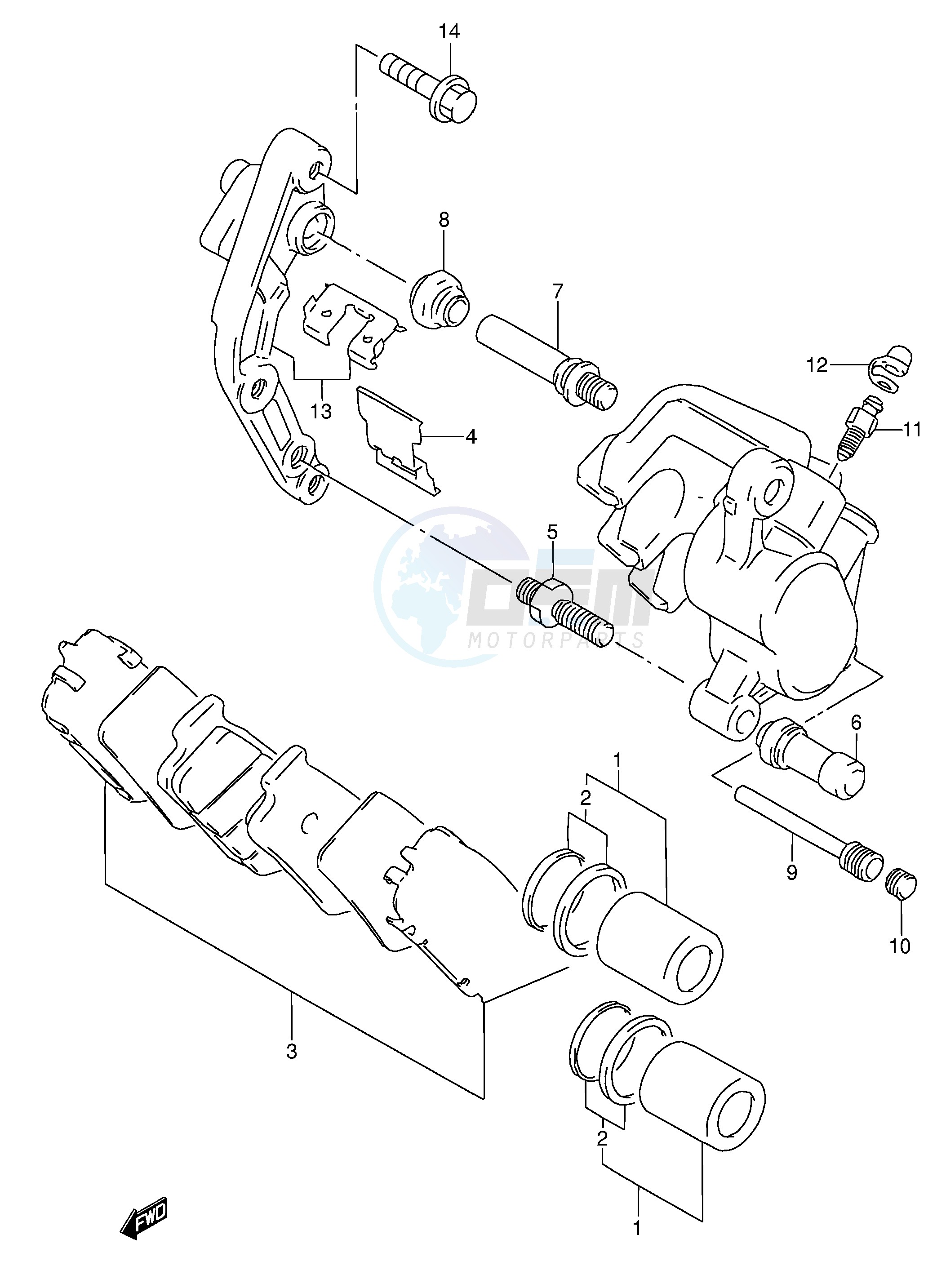 FRONT CALIPERS blueprint