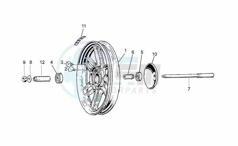 Rear wheel image