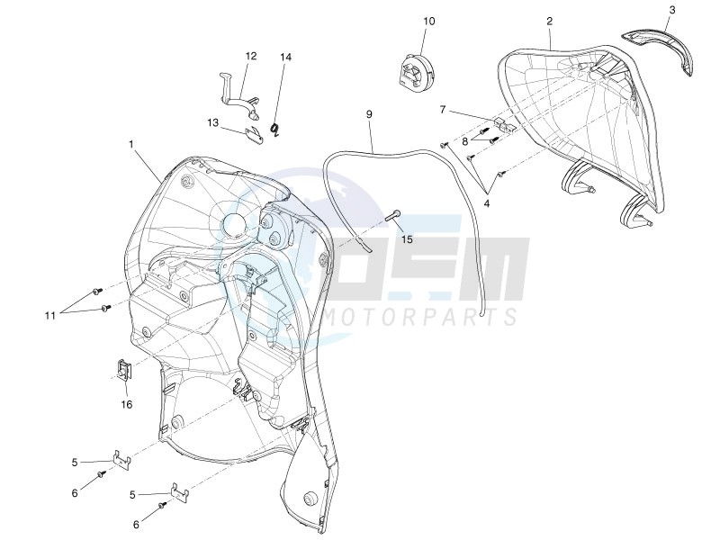 Front glove-box - Knee-guard panel image