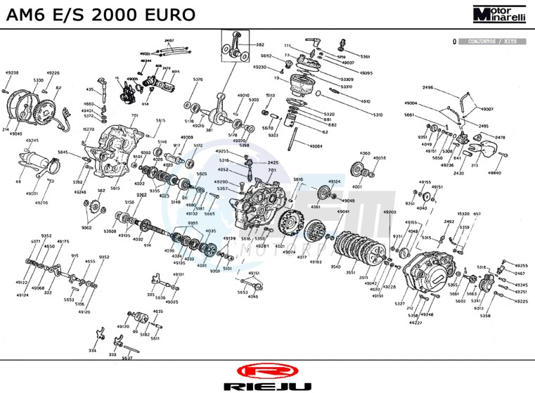 ENGINE  AM6 ES 2000 EURO blueprint