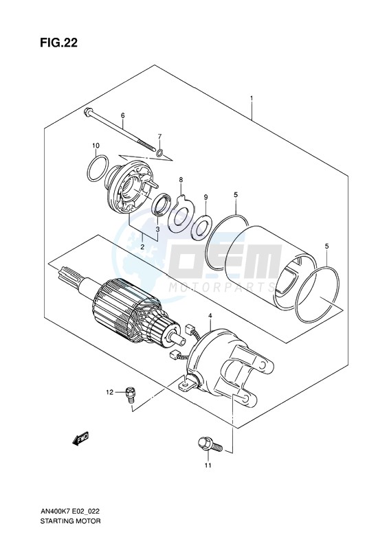 STARTING MOTOR image