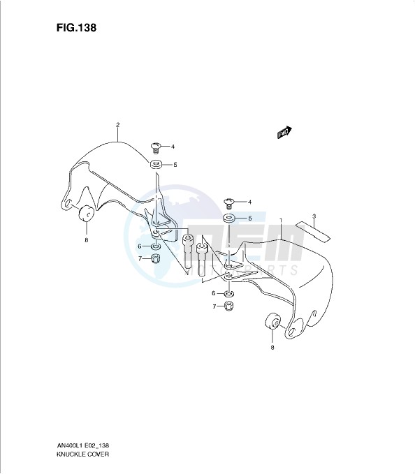 KNUCKLE COVER (AN400ZAL1 E19) blueprint