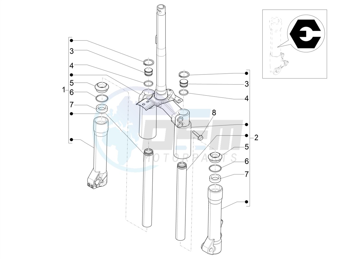 Fork's components (Escorts) image