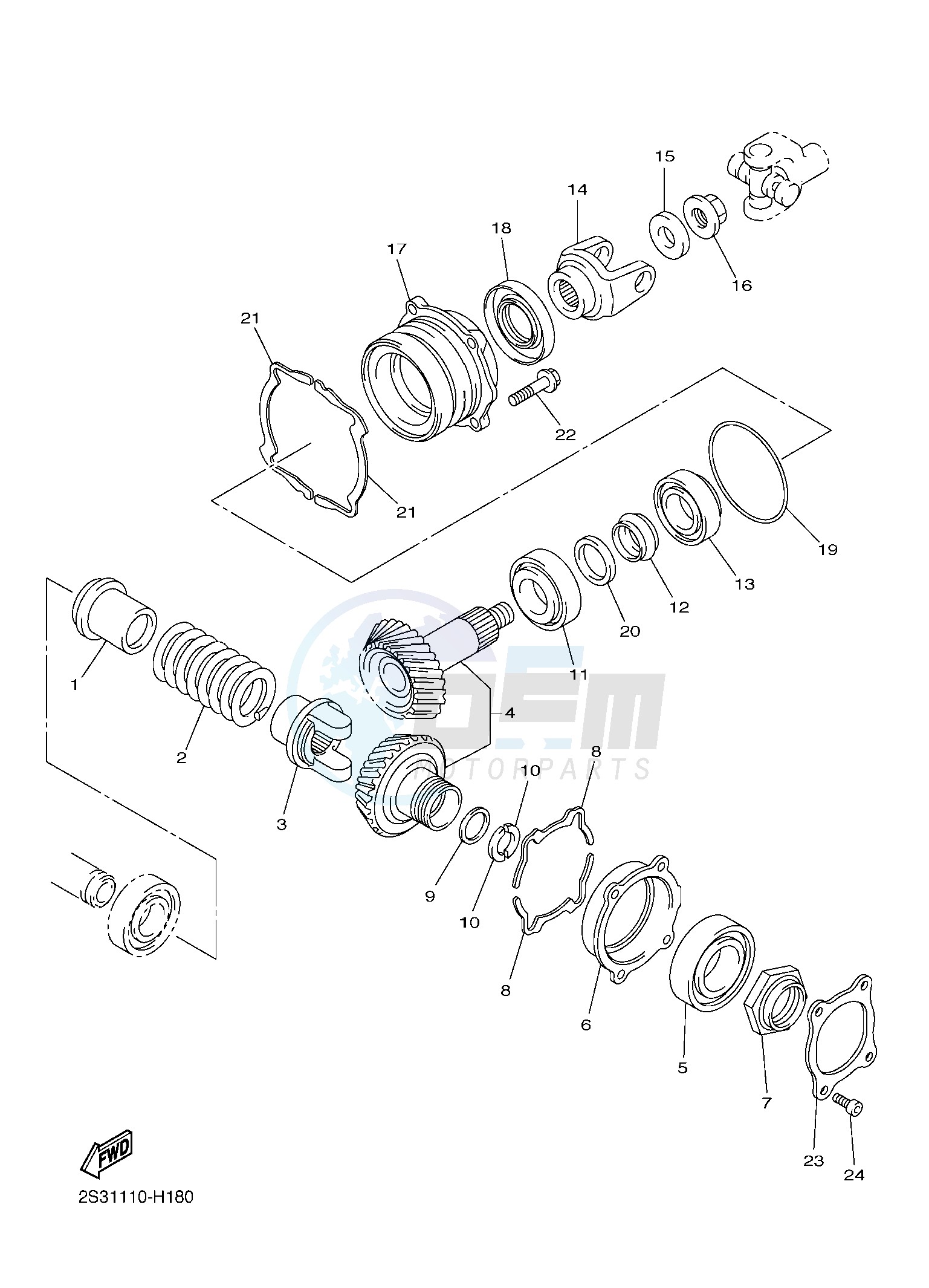 MIDDLE DRIVE GEAR image