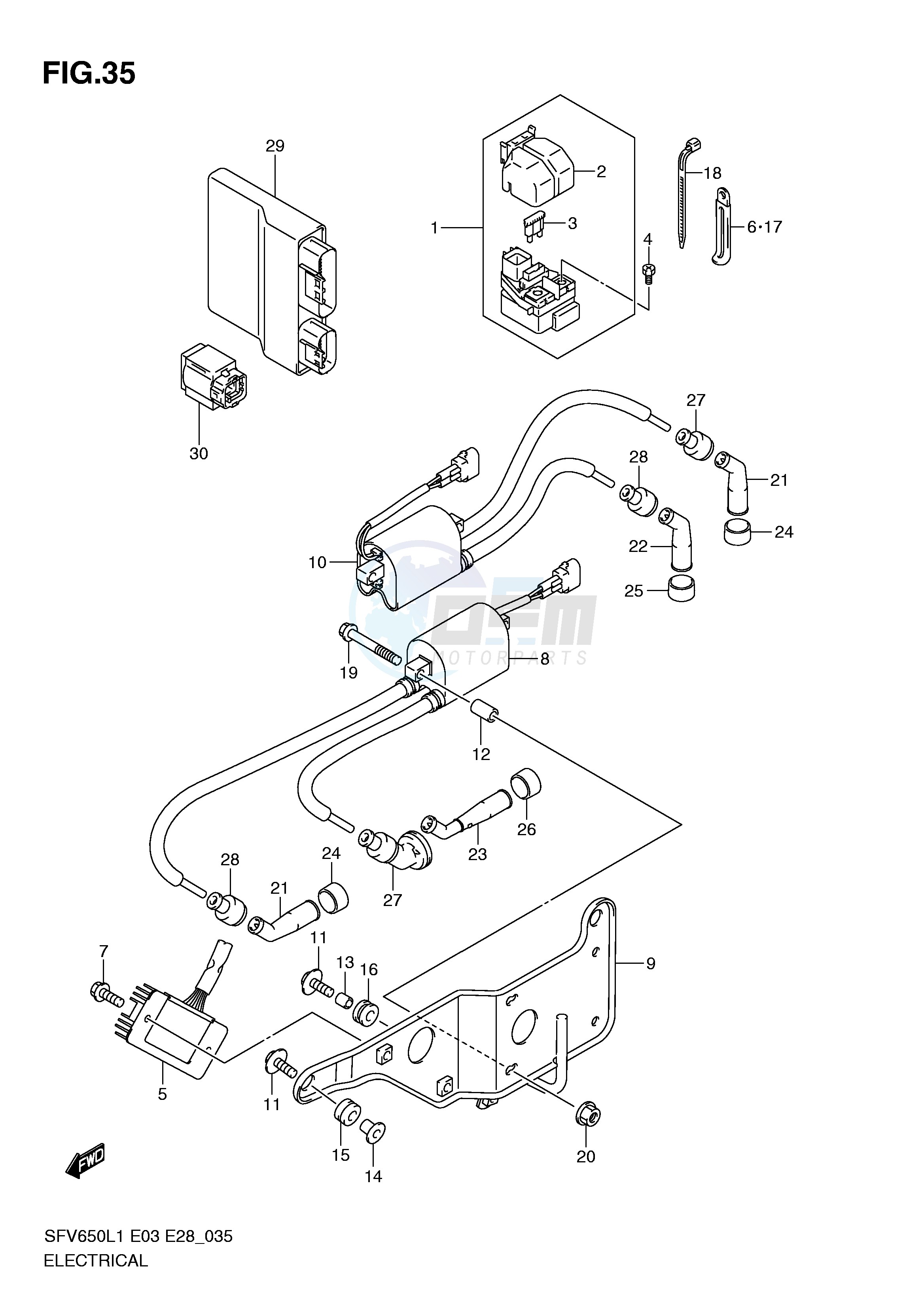 ELECTRICAL (SFV650L1 E3) blueprint