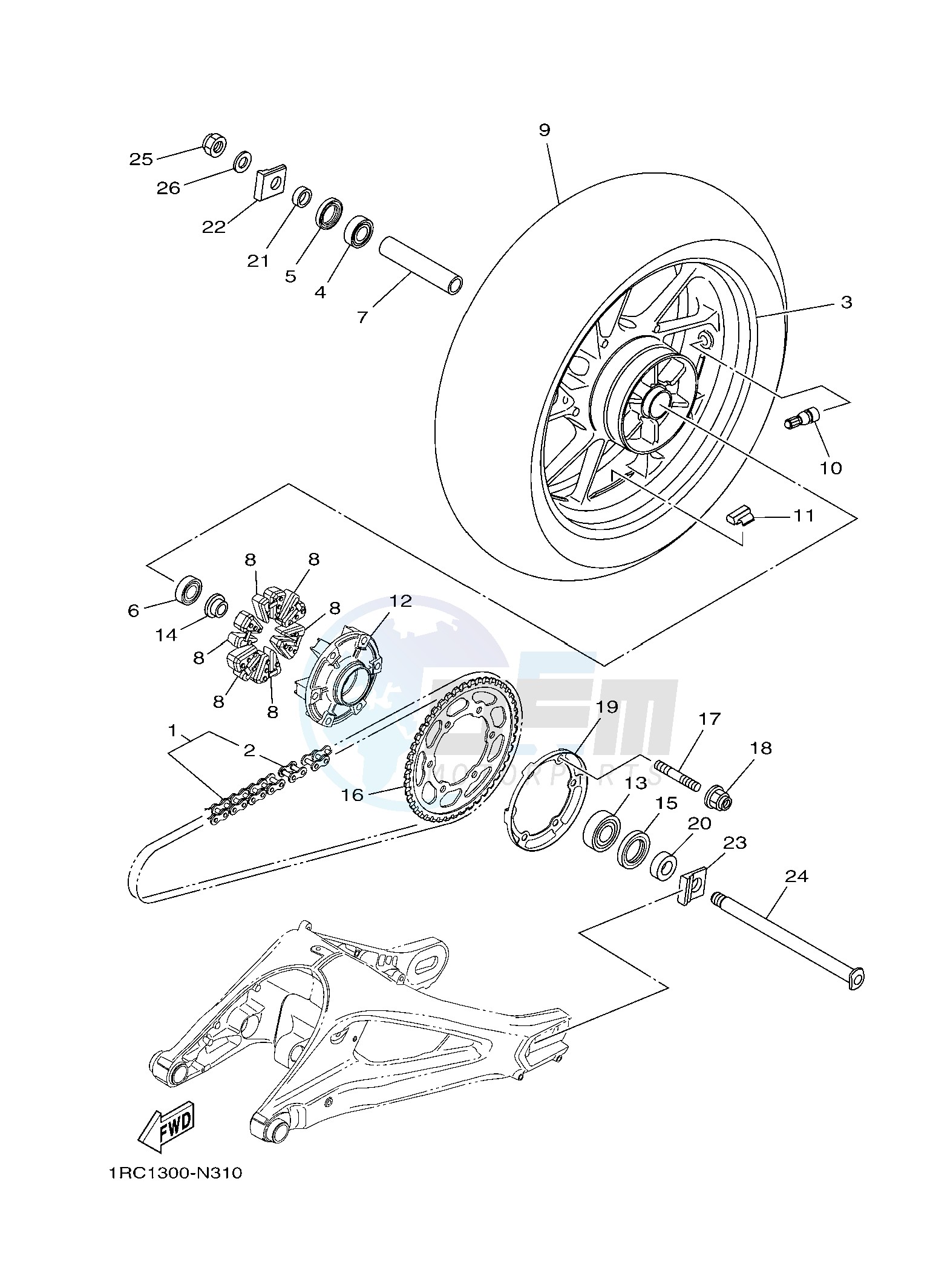 REAR WHEEL image