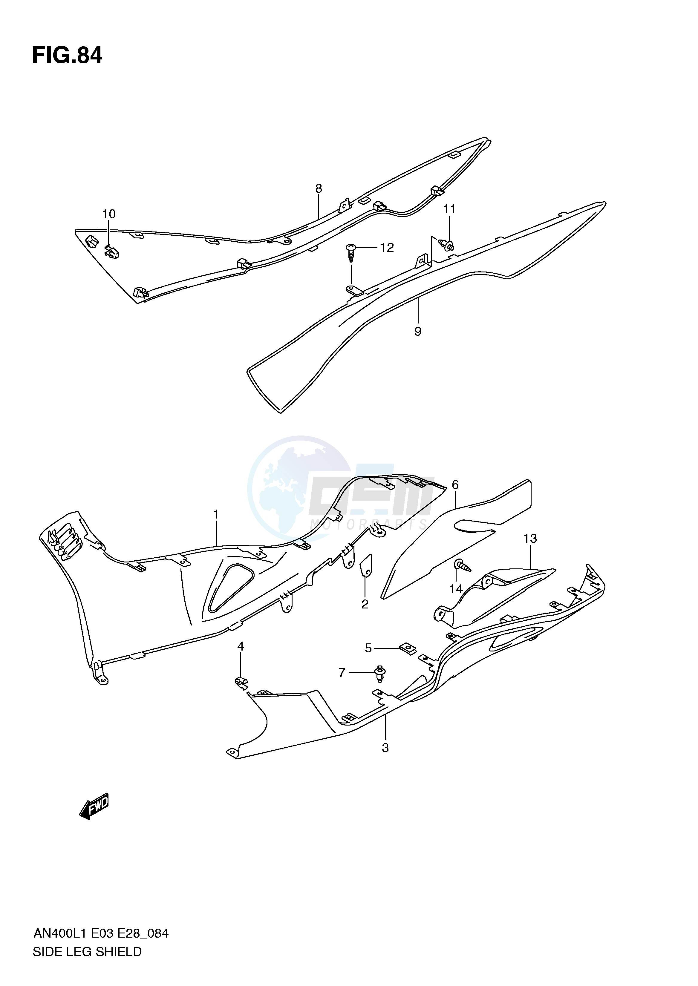SIDE LEG SHIELD (AN400AL1 E33) blueprint