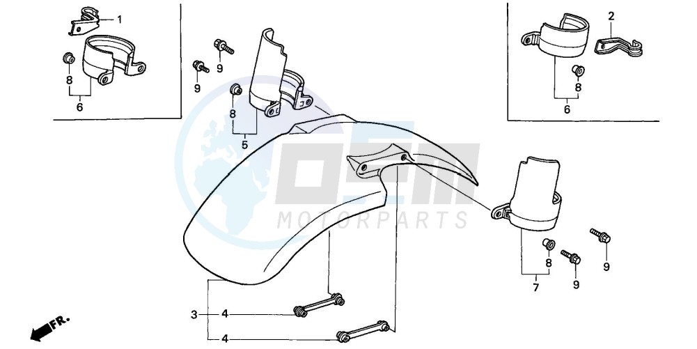 FRONT FENDER (1) blueprint