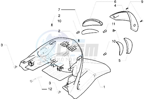 Rear protection-Tail lamp blueprint