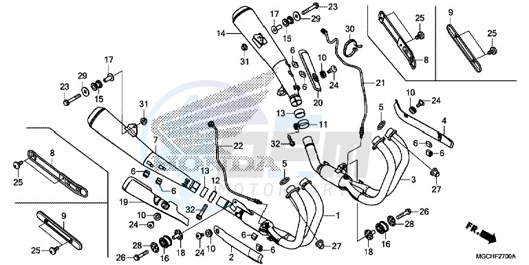 EXHAUST MUFFLER blueprint