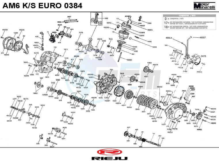 ENGINE  AM6 KS 0384 blueprint