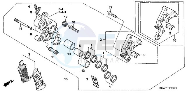 R. FRONT BRAKE CALIPER image