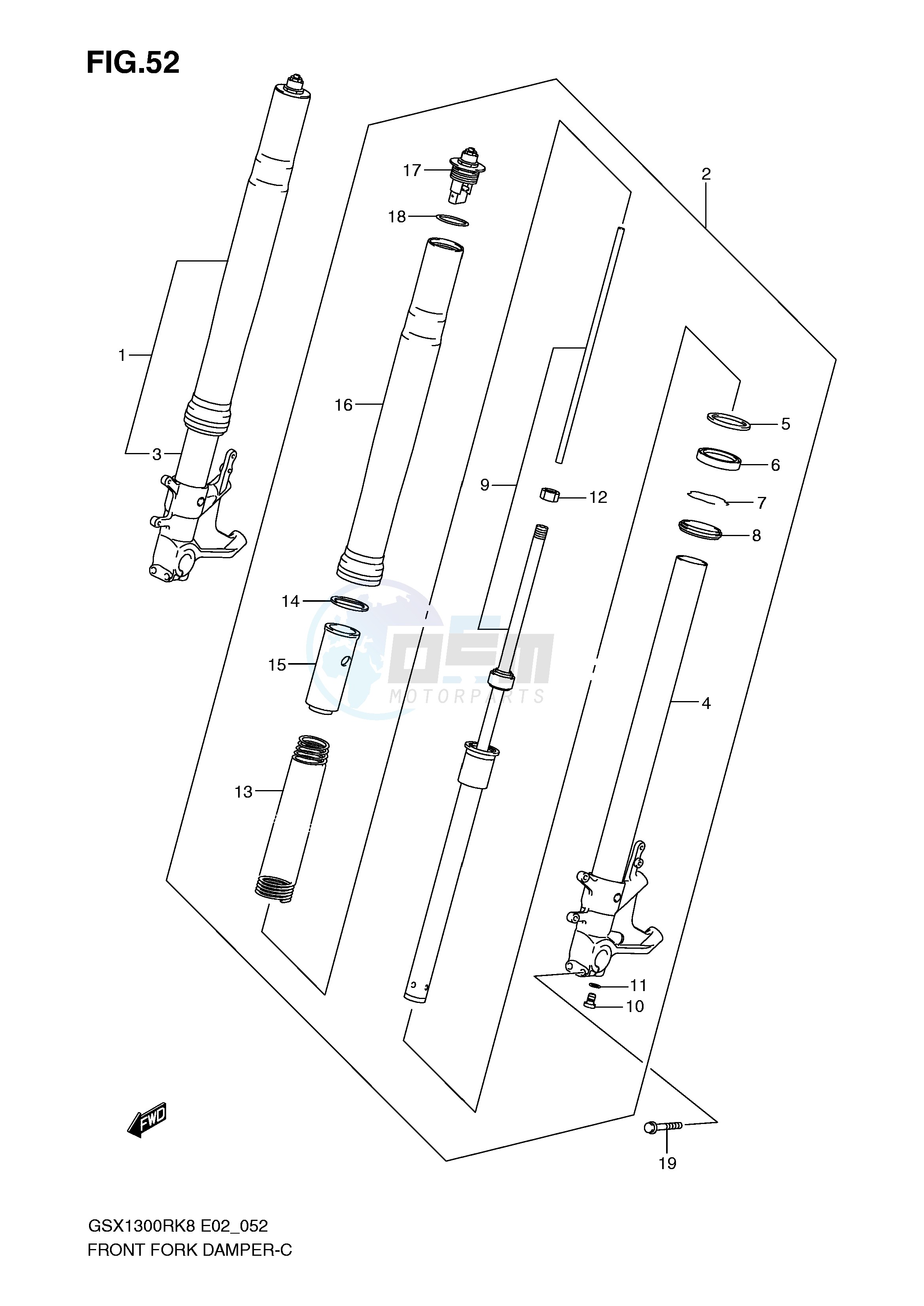 FRONT FORK DAMPER blueprint