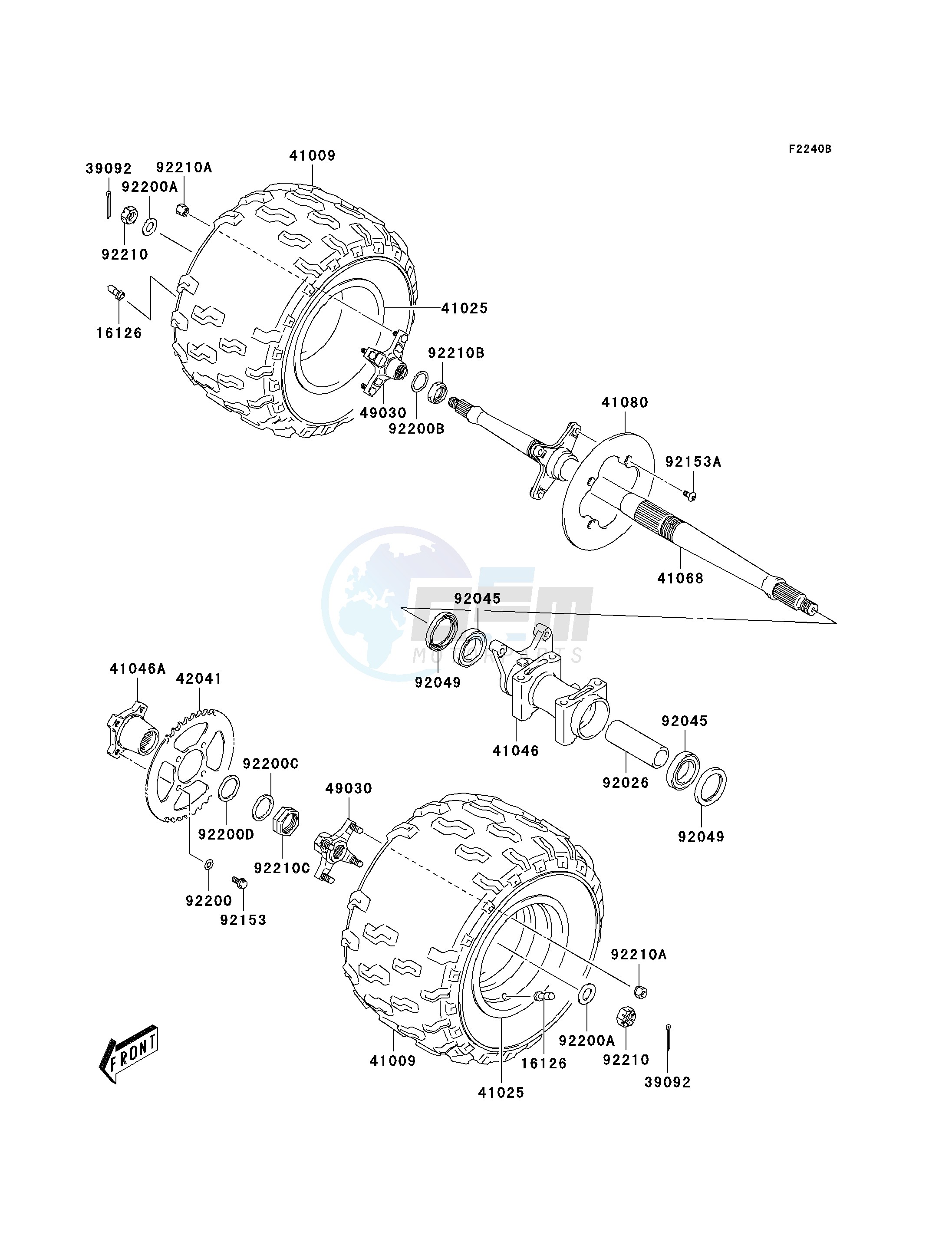 REAR HUB-- A3- - image