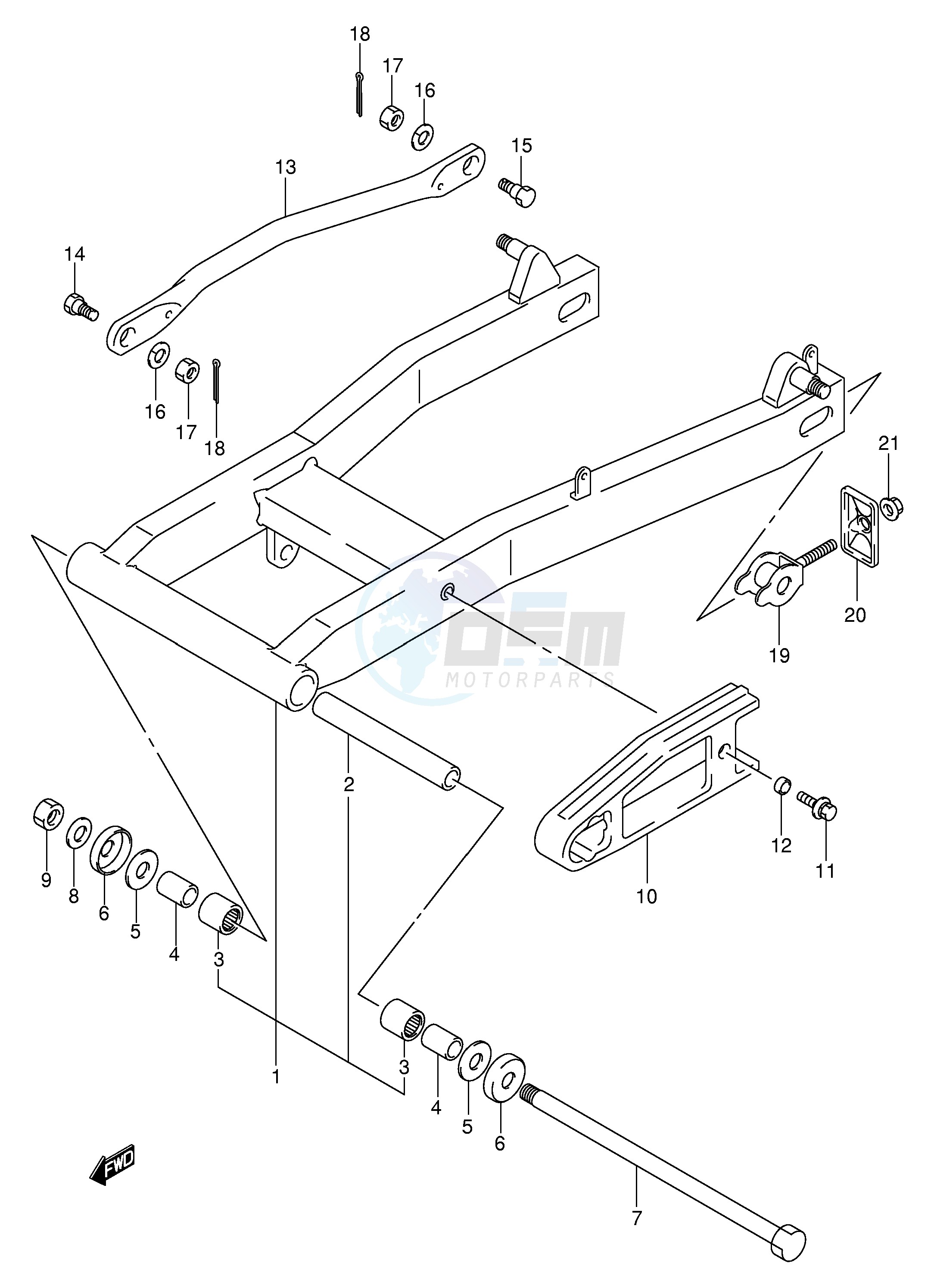 REAR SWINGING ARM image