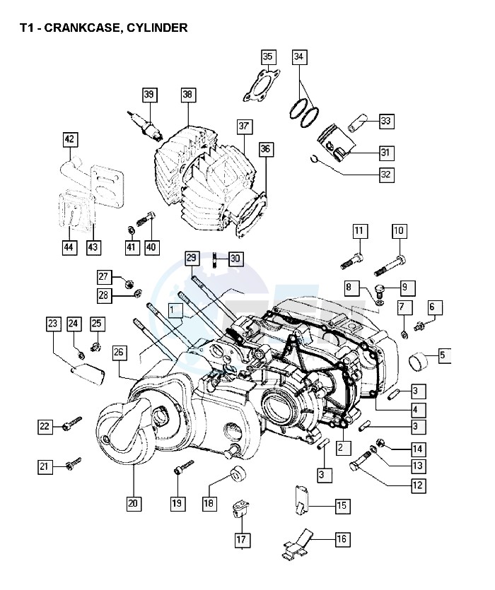 Crankcase- cylinder blueprint