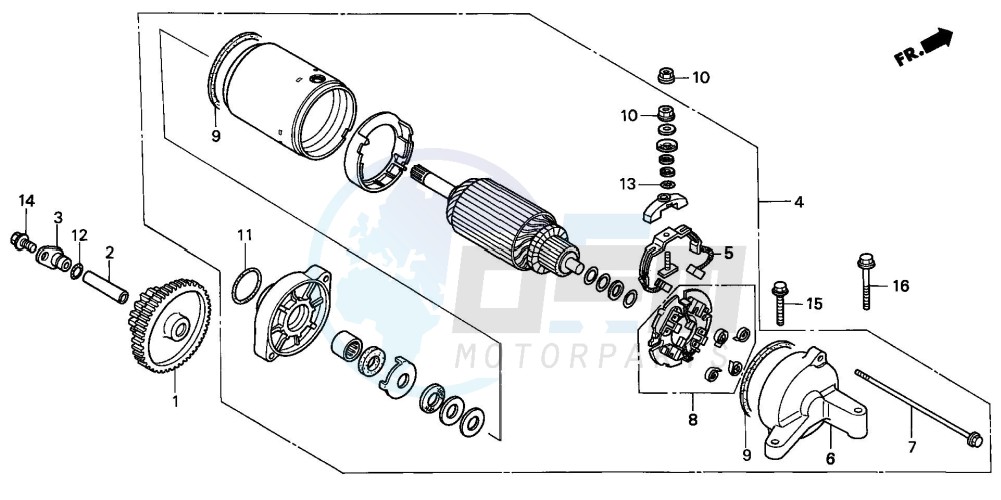 STARTING MOTOR image