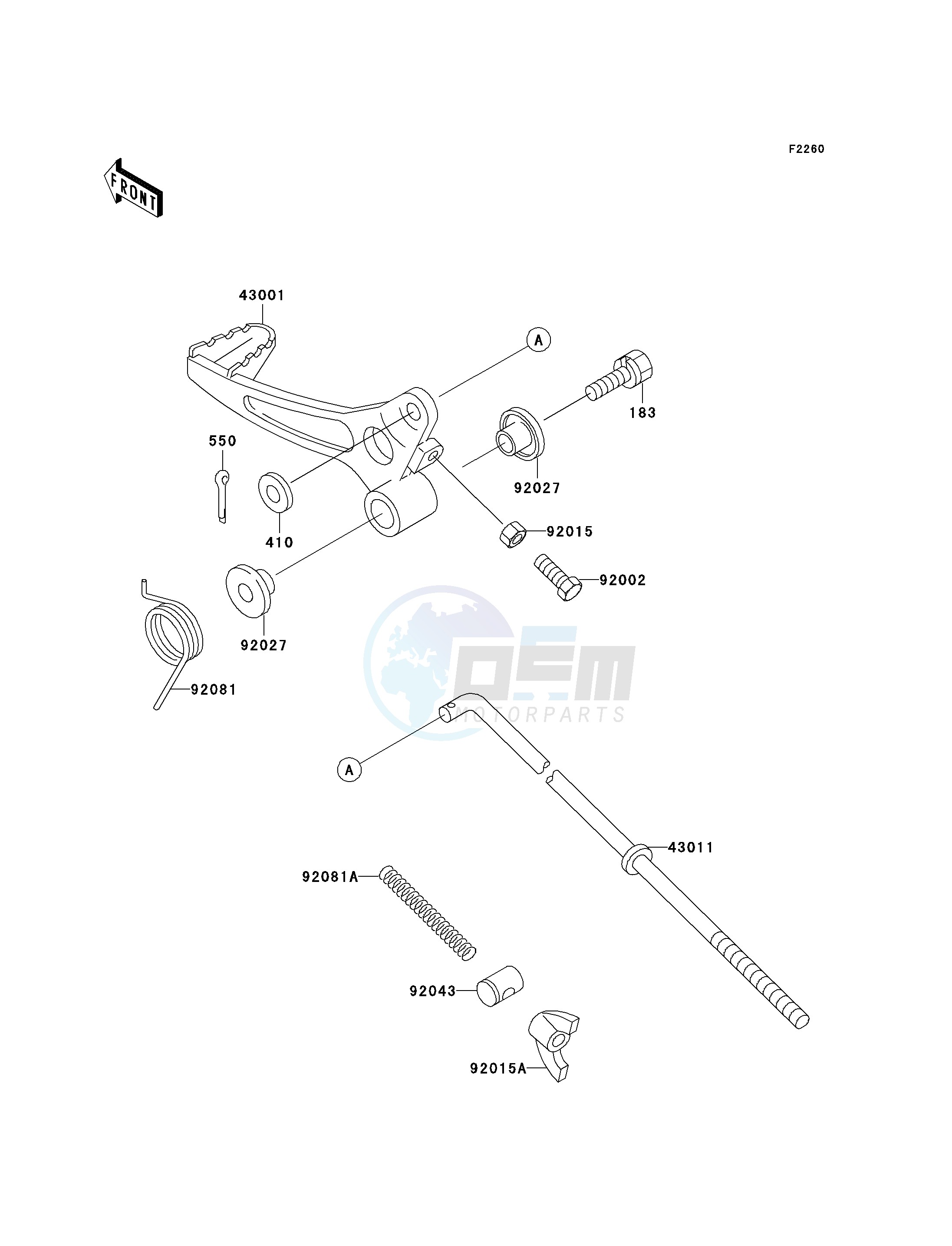 BRAKE PEDAL image