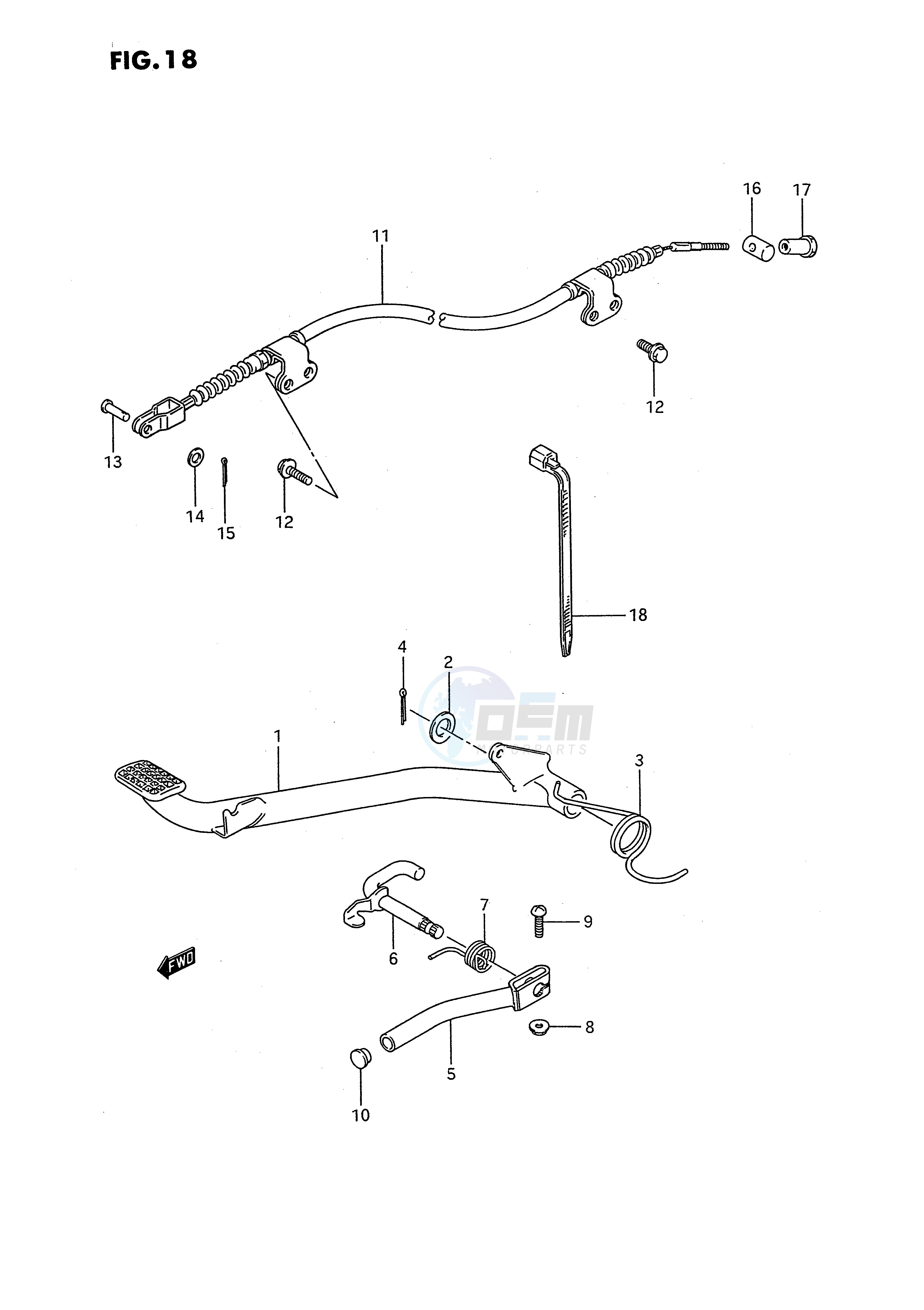 BRAKE PEDAL image