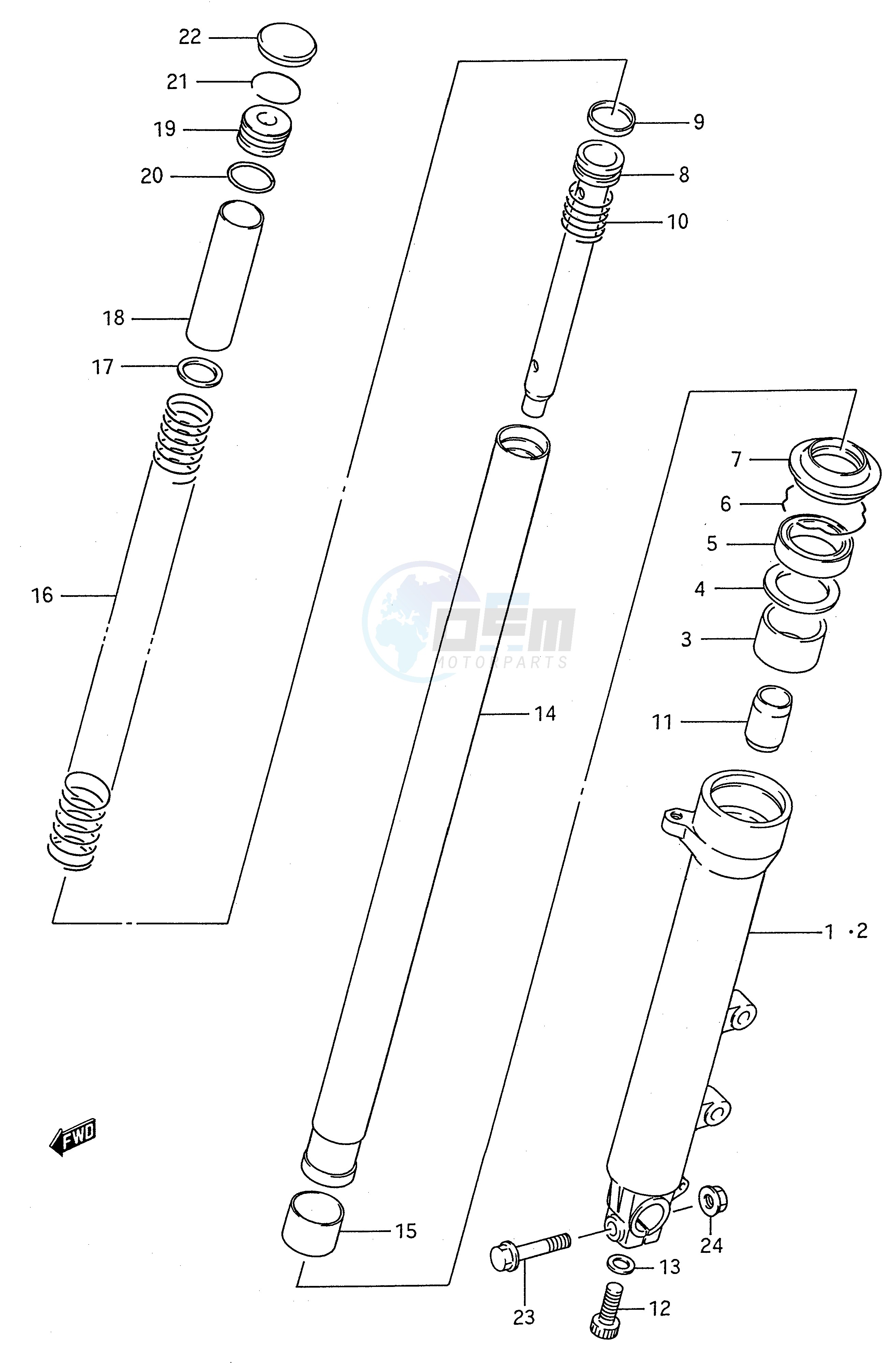 FRONT DAMPER (MODEL J) image