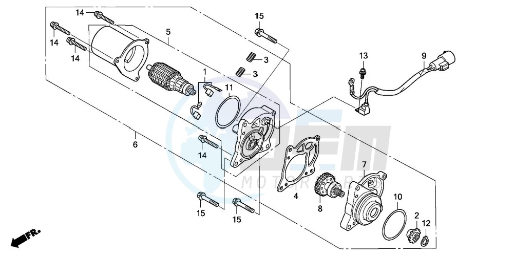 STARTING MOTOR image