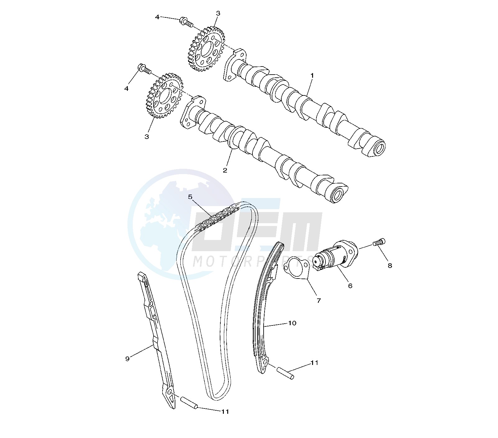 CAMSHAFT AND TIMING CHAIN image