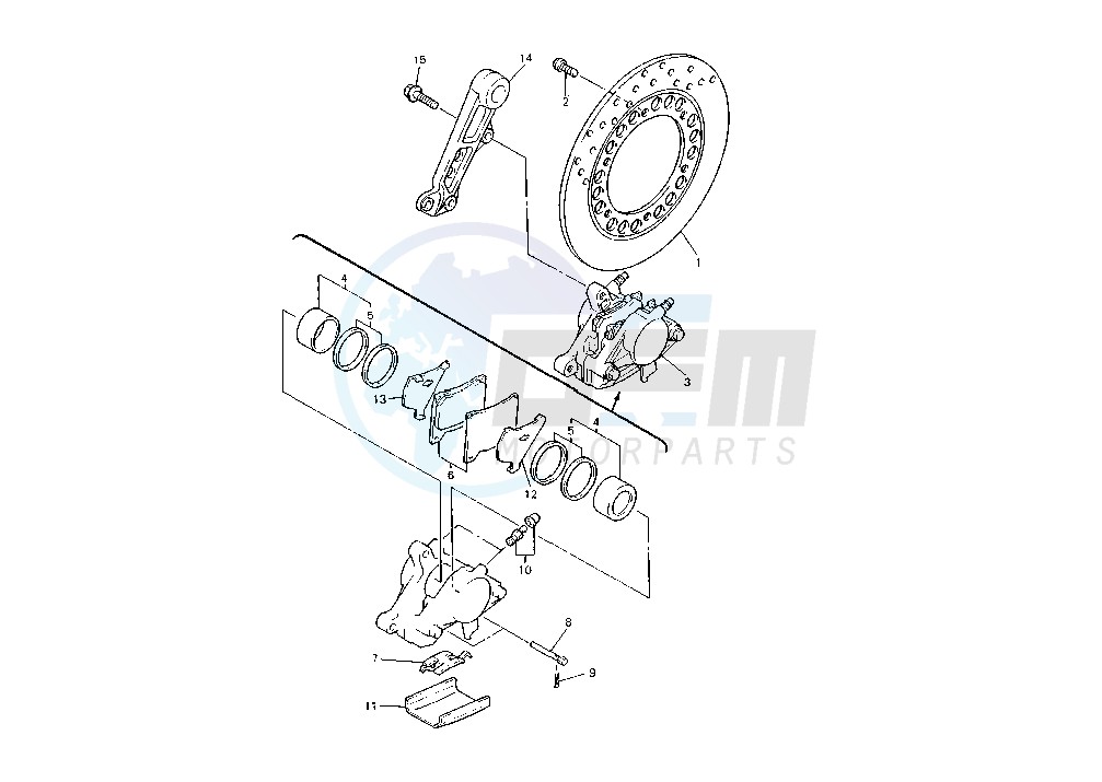 REAR BRAKE CALIPER image