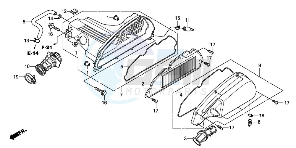 AIR CLEANER blueprint