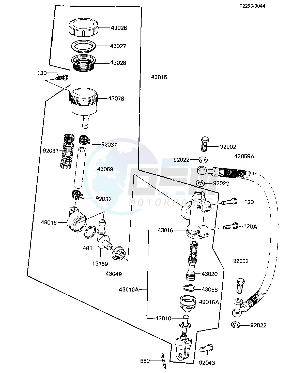 REAR MASTER CYLINDER blueprint