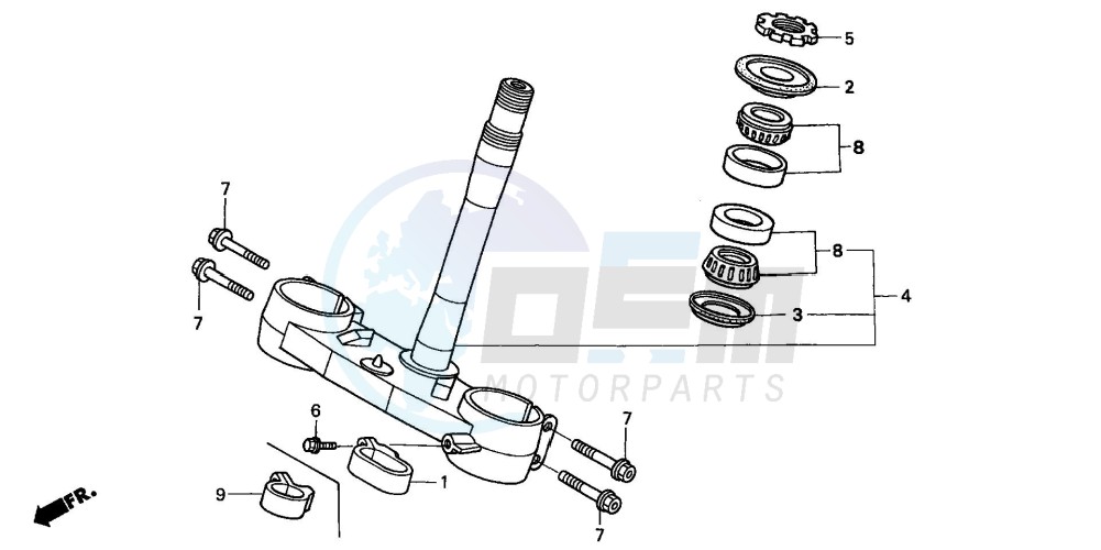 STEERING STEM (CRF450R2,3,4,5,6,7) image