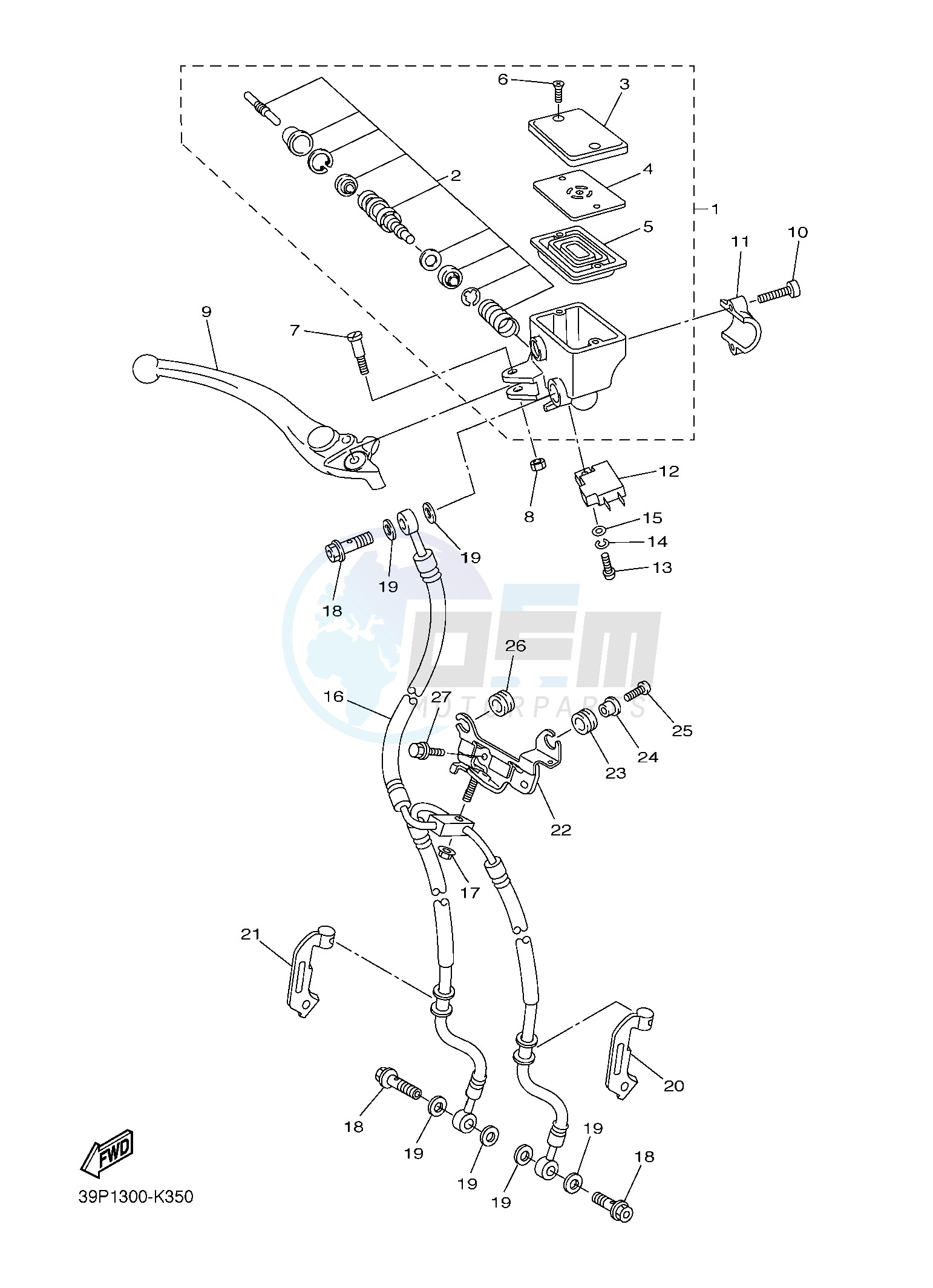 FRONT MASTER CYLINDER image