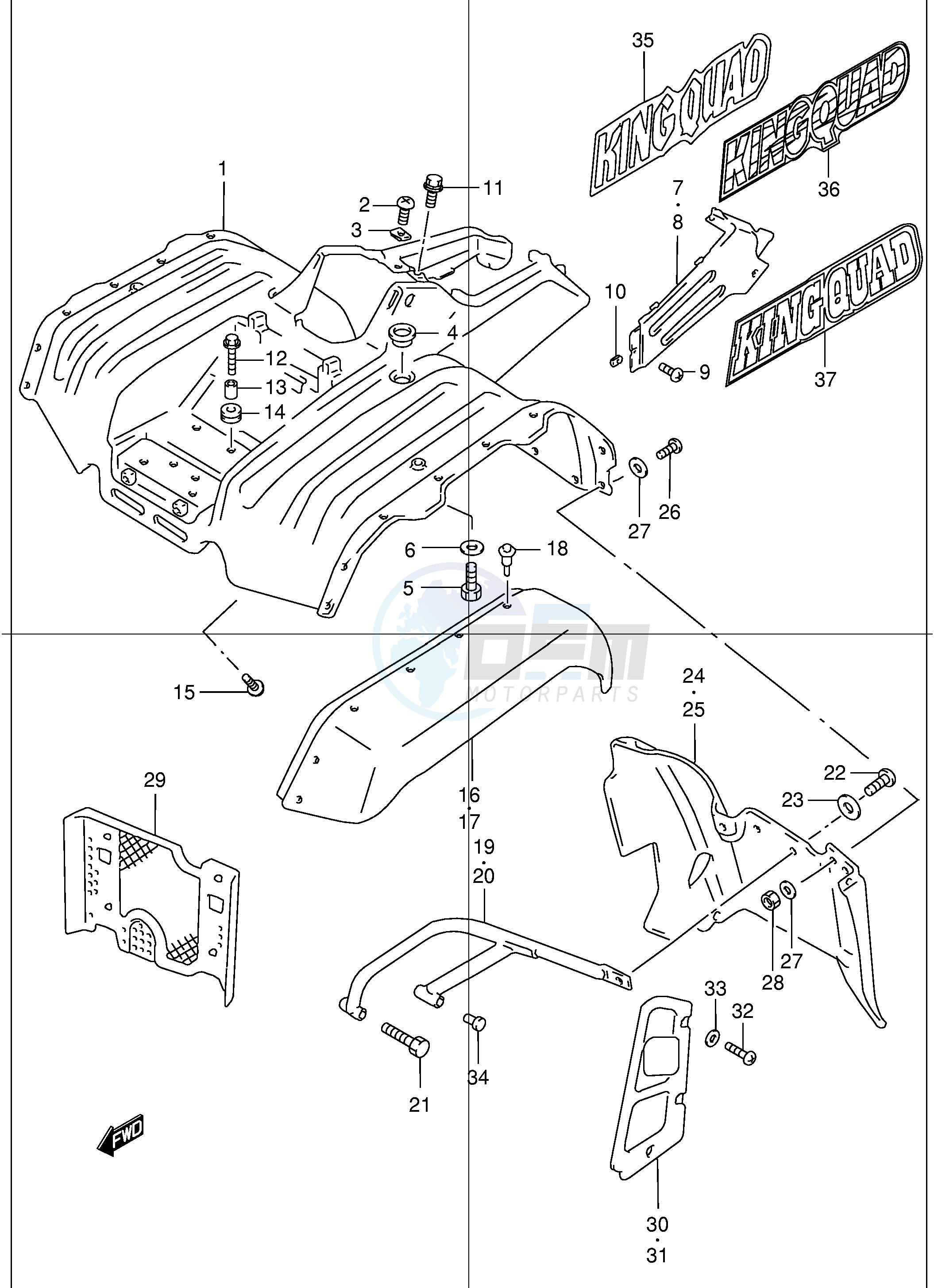 FRONT FENDER image