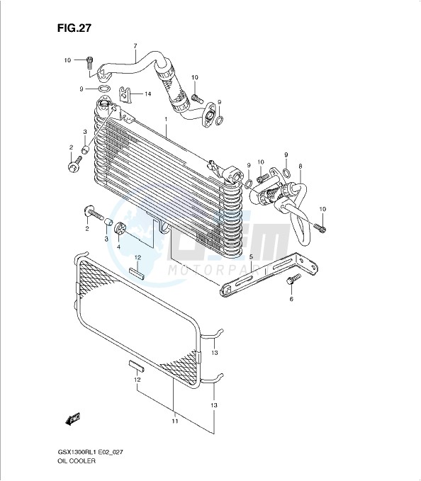 OIL COOLER blueprint