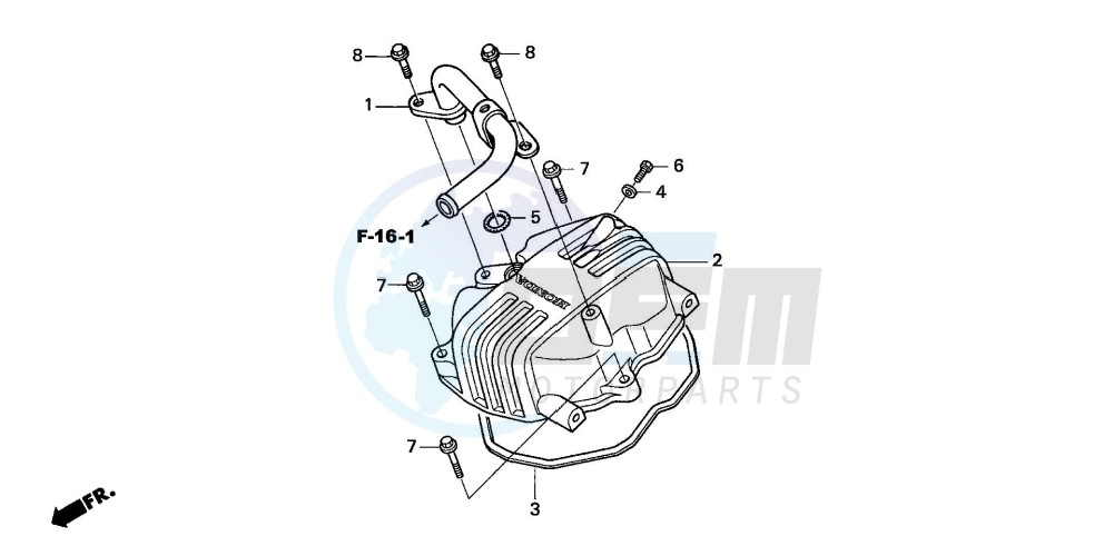 CYLINDER HEAD COVER blueprint