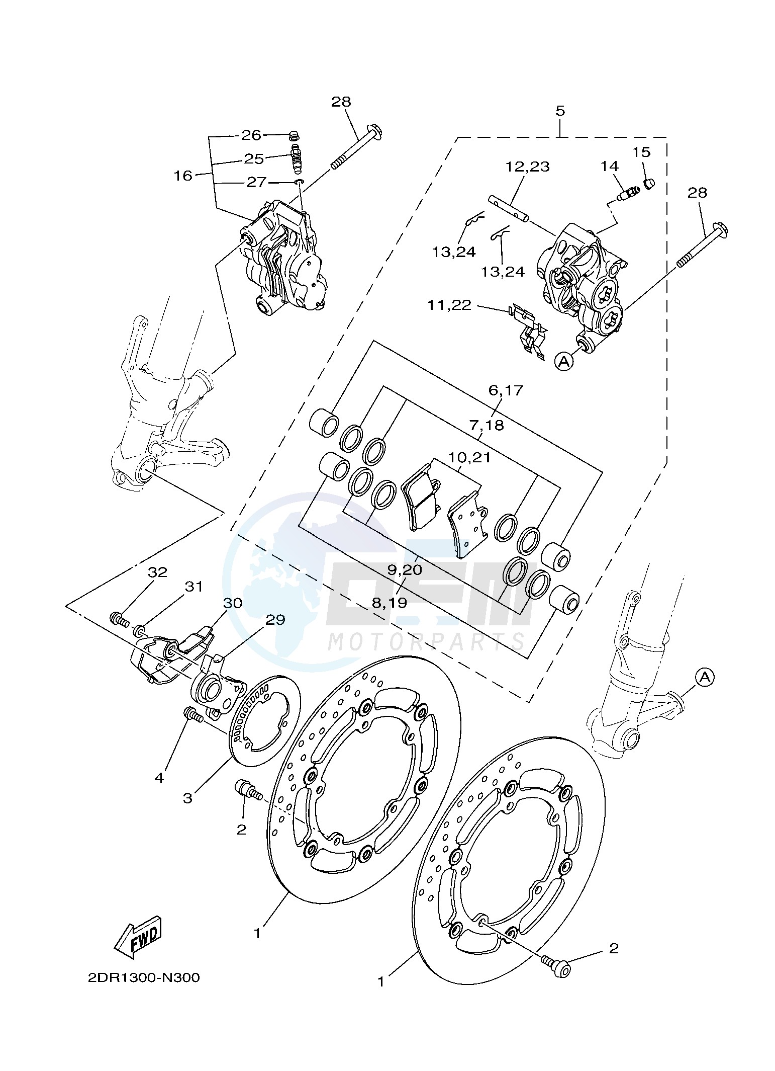 FRONT BRAKE CALIPER image