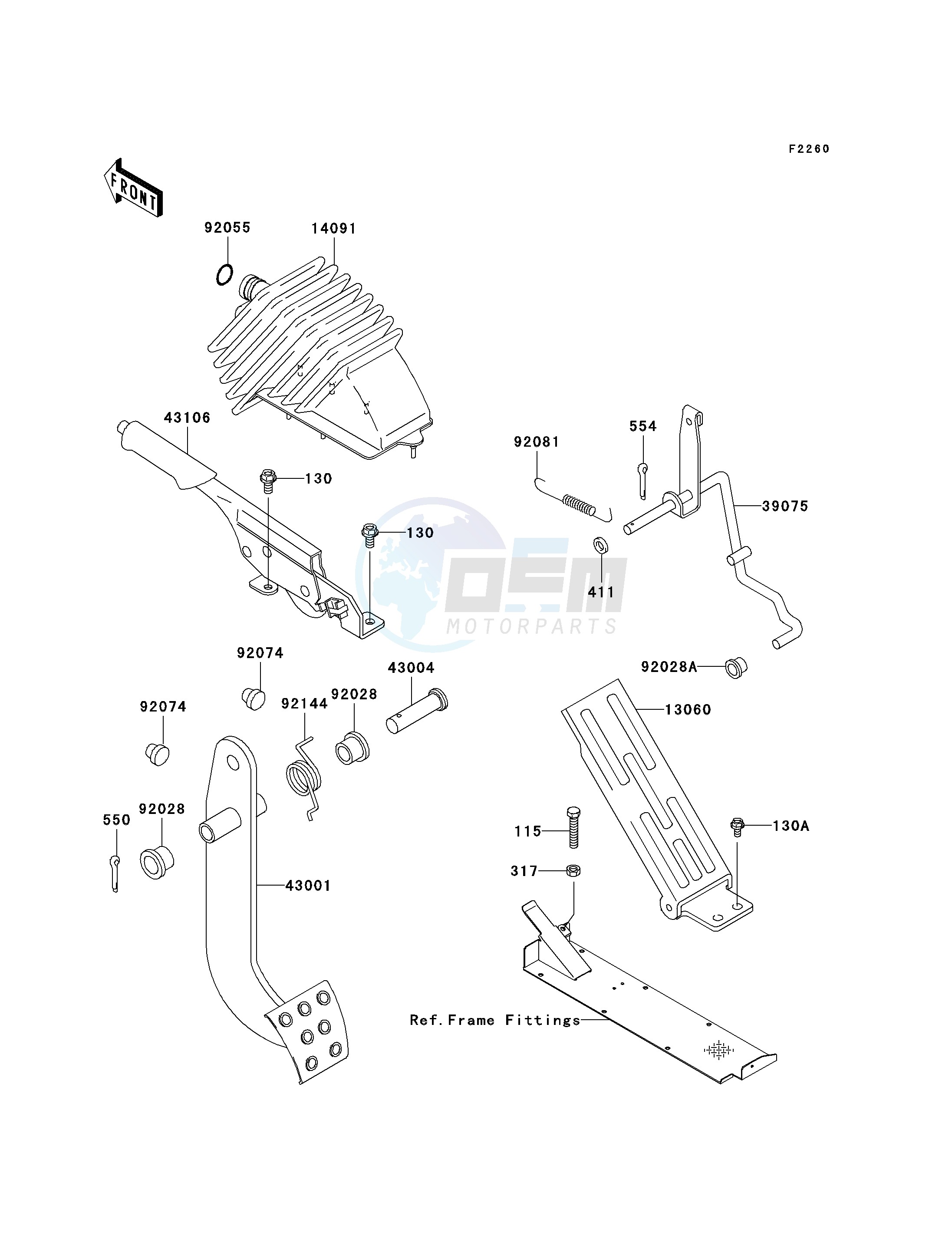 BRAKE PEDAL_THROTTLE LEVER blueprint