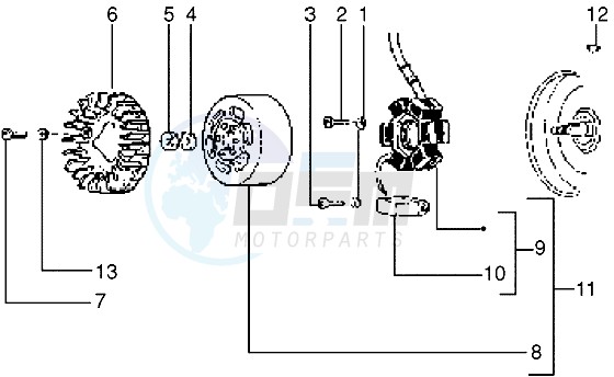 Flywheel magneto image