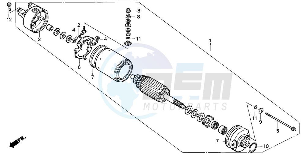 STARTING MOTOR blueprint