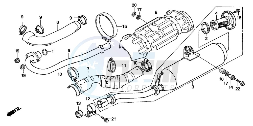 EXHAUST MUFFLER blueprint